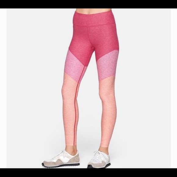 NWT Outdoor Voices Springs 7/8 Leggings Pink/Red - Picture 2 of 3